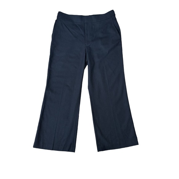 Club Monaco NWT Women's Textured Bootcut Crop Pants High Rise Office Western 12 - Picture 1 of 8